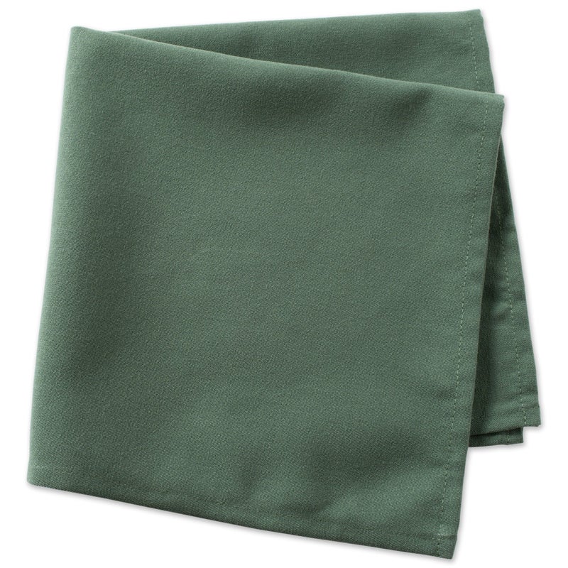 DII 100% Spun Polyester Table Top Collection, Napkins, 18x18, Dark Green, 6 Piece - Image 3